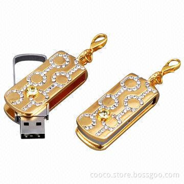 Jewelry USB Flash Drive, 5-year Warranty, Hot Plug-and-play, 1 to 256GB Capacity